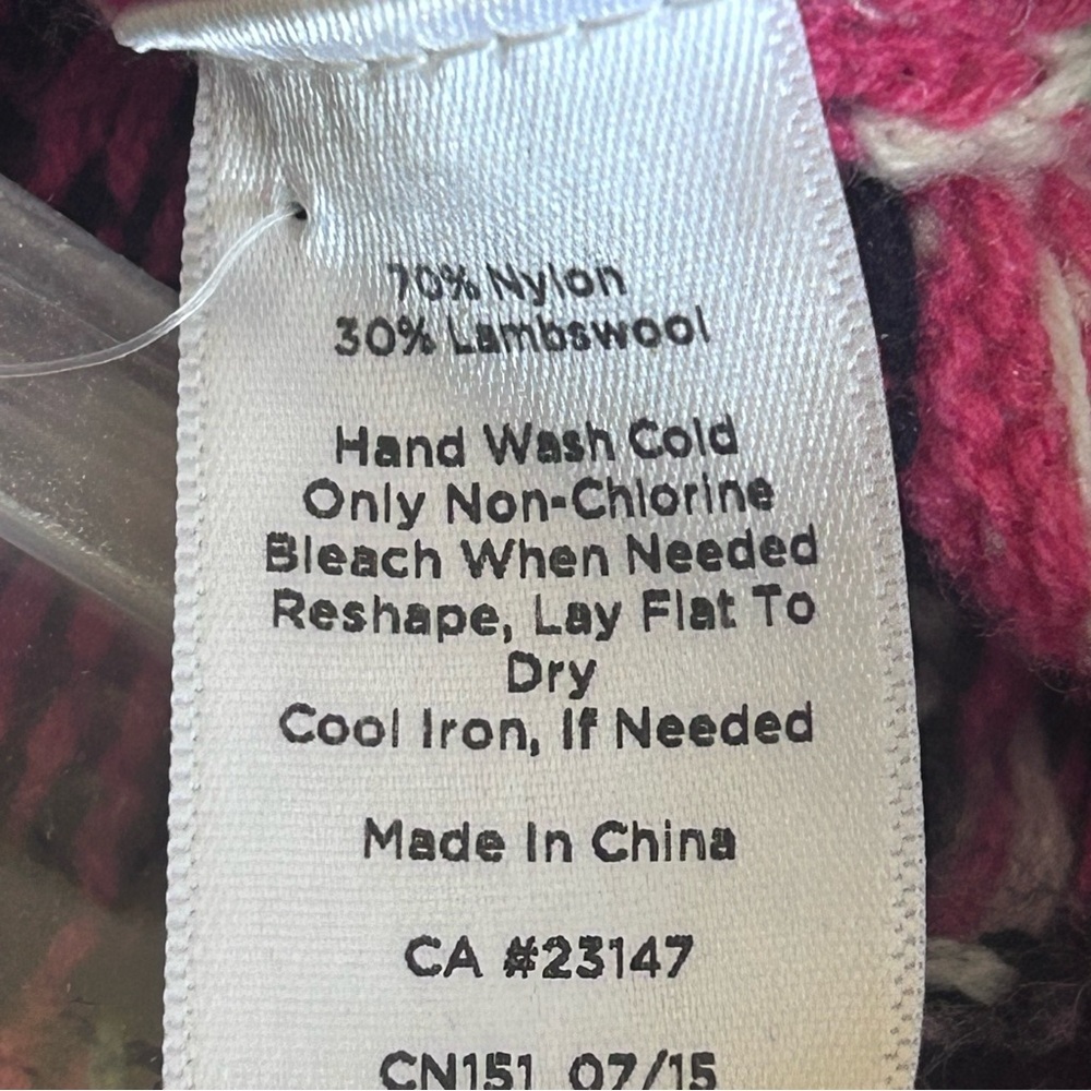 NWT Talbots Falling Snow Fair Isle Lambswool Blend Cardigan MP Preppy Nordic - Picture 9 of 11